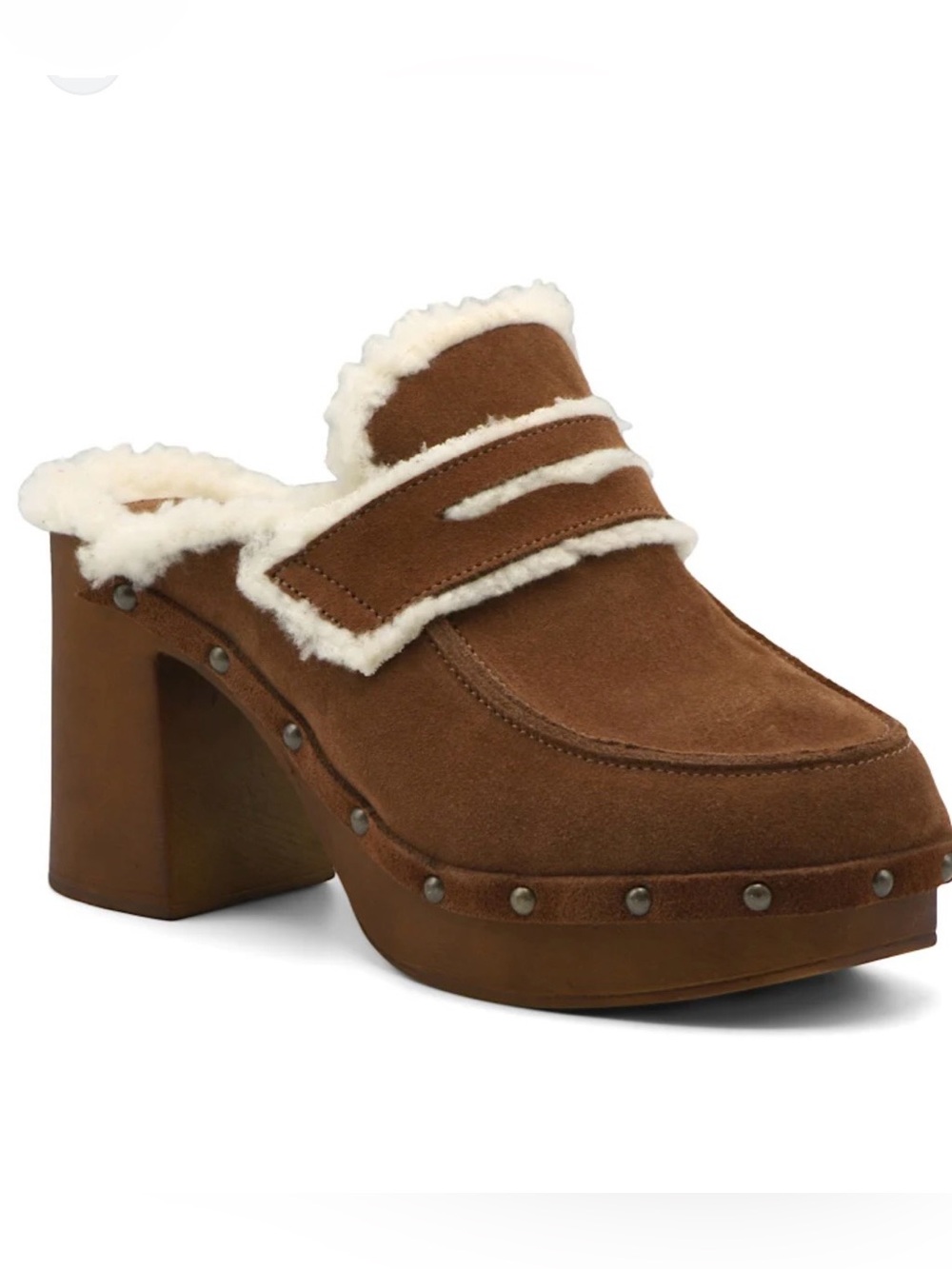 Charles David XTRA faux fur clogs
